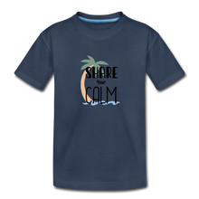 Load image into Gallery viewer, Share your Calm: Premium Organic T-Shirt - navy
