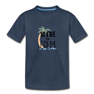 Share your Calm: Premium Organic T-Shirt - navy