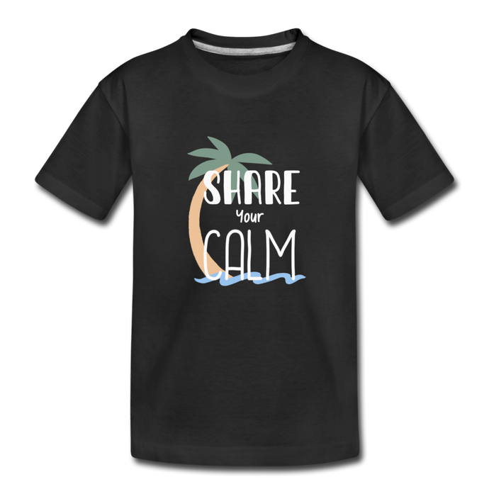 Share your Calm: Premium Organic T-Shirt - black