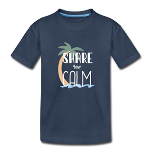 Share your Calm: Premium Organic T-Shirt - navy