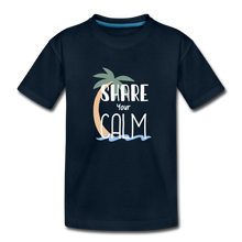 Load image into Gallery viewer, Share your Calm: Premium Organic T-Shirt - deep navy
