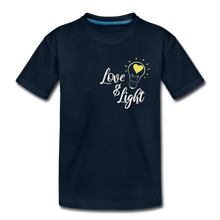 Load image into Gallery viewer, Love &amp; Light: Premium Organic T-Shirt - deep navy
