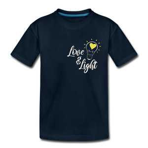Love & Light: Premium Organic T-Shirt - deep navy